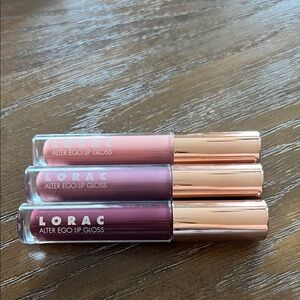 LORAC Alter Ego Lip Gloss Trio - Nude, Mauve, Berry